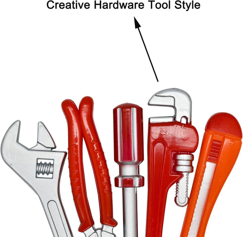 Maydahui 6 PCS Tool Ballpoint Pens - Black Ink Hardware Shape Pen Design for Boys, Worker Craftsman, Pipe Wrench, Pincer