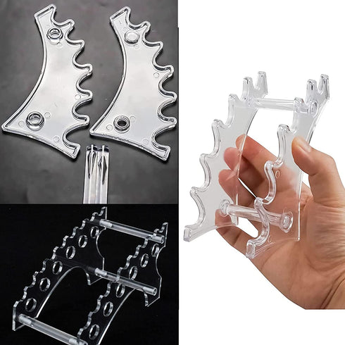 Holanper Set 4 6-Slots (PH-428new) Plastic Pen Holder, of Holder Display Stand Eyebrow Makeup Brush Rack Organizer