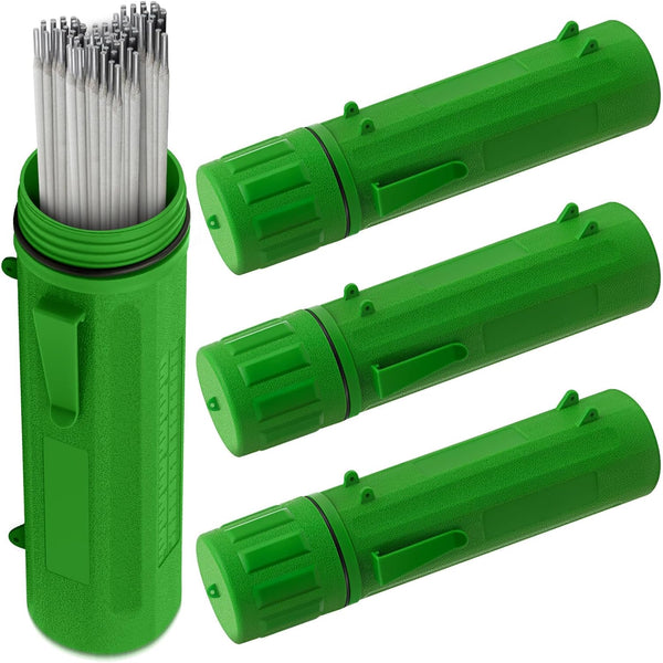 Zonon 4 Pcs Electrode Rod Storage Tube: 14 Inch Waterproof Welding Rod Holder for Canister