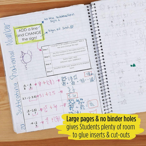 Five Star Interactive Notetaking Notebooks - 3 Pack, 1 Subject, College Ruled, 11" x 8.5", 100 Sheets, Customizable
