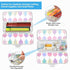 Colorful Double-Layer Pencil Case - Clear Plastic Storage Box for Stationery