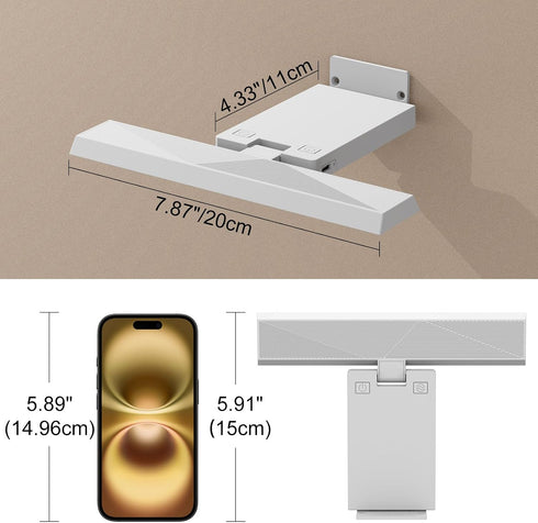 6000mAh 3-Way Dimmable Picture Lights for Wall, Rechargeable Battery Wall Sconce with Remote & Timer, Art Lighting