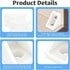 100 20x20x15mm 90 Pcs L Shape Bracket Plastic Nylon Right Angle Brackets with Screws Degree Plastic Corner Braces
