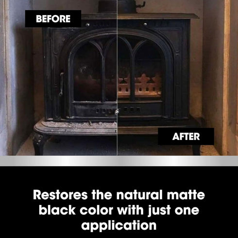 500ml 17 Oz Furniture Clinic Stove Care Kit Clean & Restore Log Burners, Grates, & Fireplaces | Removes Soot & Dirt |