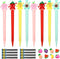 Chinco 24 Pieces Cute Mechanical Pencils with Fruit Erasers, Refills, and Fun Toppers for Girls, Kids, Students (0.5 mm)