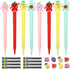 Chinco 24 Pieces Cute Mechanical Pencils with Fruit Erasers, Refills, and Fun Toppers for Girls, Kids, Students (0.5 mm)