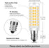 E14 LED Cooker Hood Bulbs European Base,Range Hood Light Bulbs AC110V-130V for Refrigerator Cooker Hood Sewing Machine Light Warm White, 4-Pack by LAOYEBAOHE