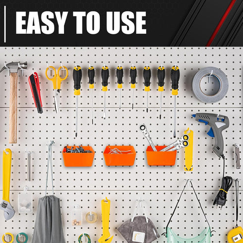 C&T 278 Piece Pegboard Hooks Assortment Kit, Organizer Set with Bins for Hanging Tools and Garage Organization