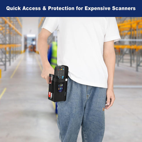 Homakover MC3300/3200/3100/3000 Barcode Scanner Holster, Universal Scanner Holster Pouch for Gun Grip Mobile Computers