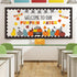 ZOIIWA Fall Pumpkin Bulletin Board Set, Thanksgiving Paper Cut-Outs, Blackboard Border Decor for Classroom Wall