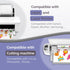 62 8 11 Inches Translucent Semi-Clear Sticker Paper for Inkjet Printer & Laser Printer Sheets - Self-Adhesive