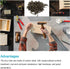 BLUELEC 200PCS Wooden Nails for Household Decoration, String Art & DIY Crafts (1×8mm/0.04×0.3in, Bronze)