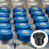 PATIKIL 20 Pack Silicone T-Hole Stoppers 9.3mm/0.37inch, Soft Flexible Waterproof Bottle Seal Plug, Black
