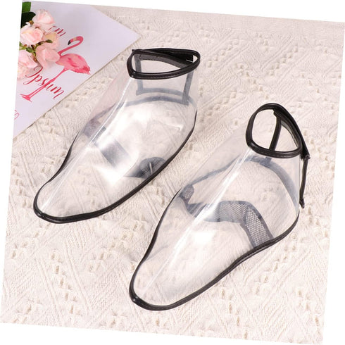 3pairs Beavorty Shoe Covers for Hair Salon Barber Accessories Rainproof Toe Protectors Small Hairdressing Protection