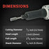 S&F STEAD & FAST Carbide Burr with 1/4” Shank, 1/2” Cutter Dia, Professional Grade Tungsten File for Metals, Rotary File