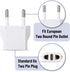 Bates European Plug Adapter, 3 pc Travel Adapter, US to Europe Plug Adapter, Converter Plug for European Outlet