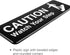 Excello Global Products Caution Watch Your Step Sign - Informative Plastic Sign for Indoor Outdoor Use