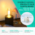 AMDTU LED Edison Bulbs, 40 Watt Dimmable, 4W E26 Bulb, 2200K Warm Yellow, T45 Amber Glass, 4 Pack
