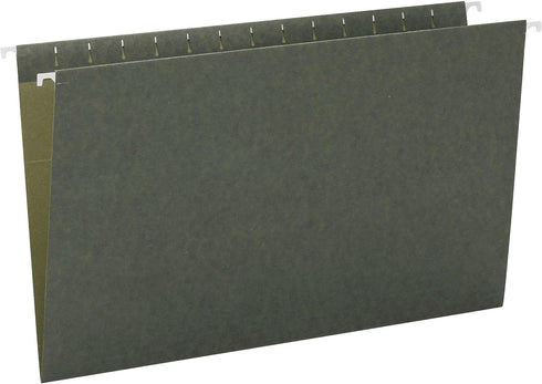 Smead Hanging File Folder, No Tabs, Legal Size, Standard Green, 25 per Box for Organizing Documents