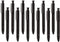 U Brands Midnight Monterey Ballpoint Pens, Set of 12, Black Soft Touch, Bold (1.0 mm) Point, Black Ink