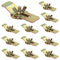 12Pcs Premium Undermount Sink Clips Kit for Bathroom, Kitchen, Heavy Duty Brackets for Granite Countertop