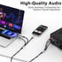 3.5mm Adapter,(3 1 MP3 HDTV(10FT) to RCA Cable, Lightning to RCA Male to Aux Audio Adapter HiFi Sound Headphone Jack