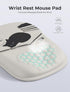 ORIENWEEDA 65% Ergonomic Mouse Pad with Cute Black Cat Design, for Carpal Tunnel Pain Relief, Usable Mouse Area, Memory