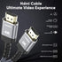 30FT, 18Gbps 2.0 (4K 60Hz 4K 3D 2.2 PS4/3 TV/HDTV/PS5/Blu-ray Highwings Long HDMI Cable High Speed Braided