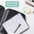Zipper Binder, 1 Inch 3 Rings with Internal Pockets, 375 Sheet Capacity, Fits Standard Size File Folders