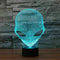 DAGIJIRD 3D Lamp Acrylic 7 Colors Changing USB Bedroom Nightlight Creative Desk Lamp
