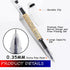RIANCY Gel Pens, Liquid Ink Rollerball, Black Gel Ink, Quick Drying 0.35mm Japanese Style Extra Fine Point Pens for