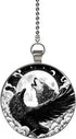 Wolf and Raven Moon Glow in the Dark Double Sided Ceiling Fan
