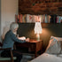 Woven Macrame Table Lampshade - Bohemian Decor for Home Lighting