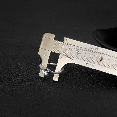 Retro Vernier Caliper Mini Brass Sliding Pocket Caliper for Measuring Gemstones and Jewelry Components (80 mm)