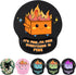 Cute Funny Ergonomic Mouse Pad with Wrist Support, Dumpster on Fire Gel Mousepad for Comfortable Work