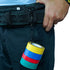 MELOTOUGH Tape Thong for Tool Belt - Electricians Tape Holder Chain with Keyring and Trigger Snap Hook, Black Plating