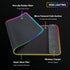 Large RGB Gaming Mouse Pad with Wireless Charging, 10 LED Colors, Ultra-Smooth Surface & Non-Slip Rubber Base,