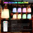 IP44 uuffoo Table Lamp Lantern Outdoor Portable Warm White RGB USB Charging Cordless Lamp LED Table Lamp for Garden