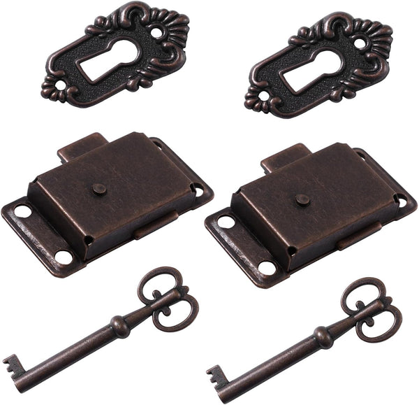 DOITOOL 2pcs Toolbox Latches Jewelry Kit Small Storage Cabinet Small Storage Bench