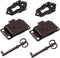 DOITOOL 2pcs Toolbox Latches Jewelry Kit Small Storage Cabinet Small Storage Bench