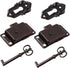 DOITOOL 2pcs Toolbox Latches Jewelry Kit Small Storage Cabinet Small Storage Bench