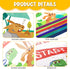 Outus 36 Pcs Writing Strategy Bulletin Board Poster Set with Alphabet Cutouts and Sentence Starters for Classroom Decor