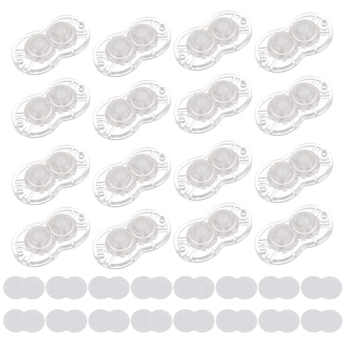 uxcell 16pcs Self Adhesive Mini Caster Wheels, Universal Wheel 360° Rotation for Kitchen Small Appliances, Transparent