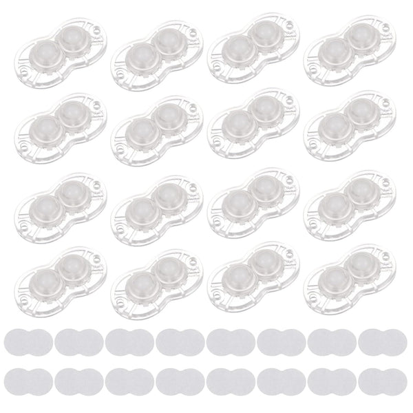 uxcell 16pcs Self Adhesive Mini Caster Wheels, Universal Wheel 360° Rotation for Kitchen Small Appliances, Transparent