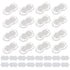 uxcell 16pcs Self Adhesive Mini Caster Wheels, Universal Wheel 360° Rotation for Kitchen Small Appliances, Transparent