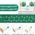 Filltown 25FT 100 Count Green Christmas Lights Outdoor, Incandescent Mini Christmas Lights White Wire, Waterproof Fairy