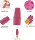 BAZIC Pink Eraser Top, Latex Free Pencil Tops, Arrowhead Caps Erasers for Student Art Drawing, 50/Pack, 2-Packs