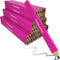 Rise & Grow 50 Set, Neon Pink Carpenters Pencils - 7' HB Lead Flat Construction