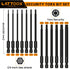 Torx Bit Set, LATTOOK 13-Piece Security Tamper Proof Torx Star Bits Set, Magnetic S2 Steel, 4'' Long, T5 - T40 by LATTOOK