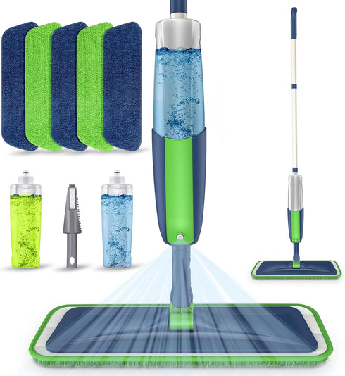 Spray Wet Mops for Hardwood Floor Cleaning: MEXERRIS Floor Mop with 5